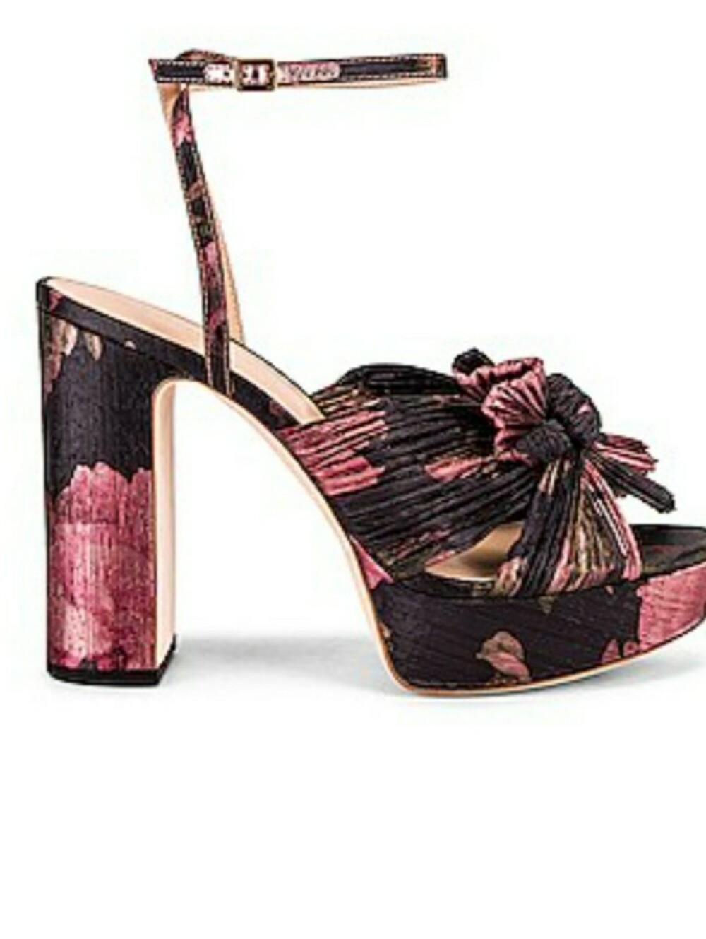 $310 Loeffler Randall Natalia Pleated Bow Wedding Guest Heels 8.5